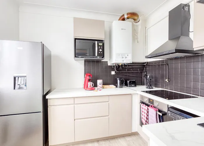 Appart Cosy 4 Personnes - Parking Gratuit - Centre Paris 15 Min Metro 4